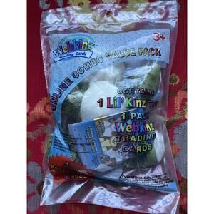 Ganz Webkinz Lil'Kinz Green Fuzzy Frog 6" Plush Toy New Sealed Code